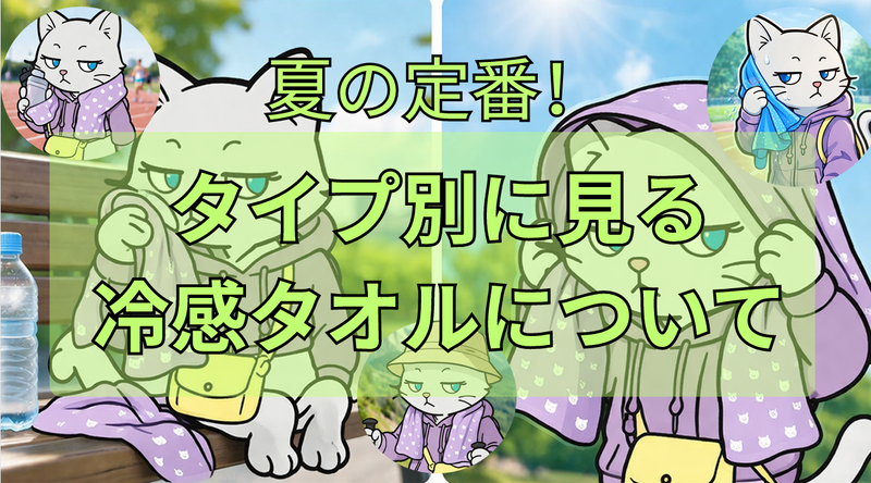 【夏の定番!】タイプ別に見る「冷感タオル」について