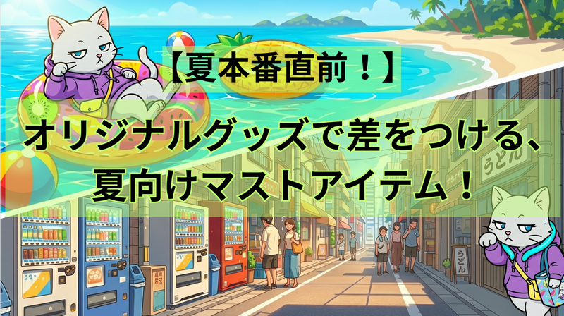 【夏本番直前!】オリジナルグッズで差をつける、夏向けマストアイテム!