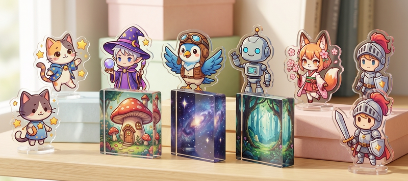 グッズやディスプレイにも最適
