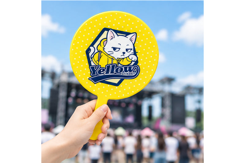 丸パーツ付うちわ製造過程