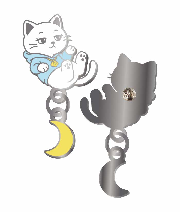 チャーム付きピンバッチ