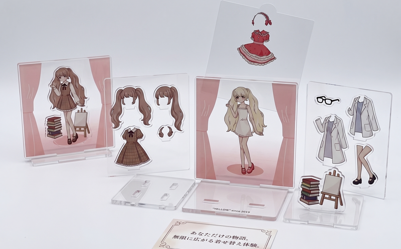 着せ替えアクリルスタンド製作過程