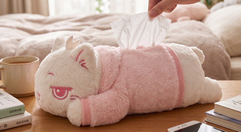 ぬいぐるみティッシュカバー製作過程