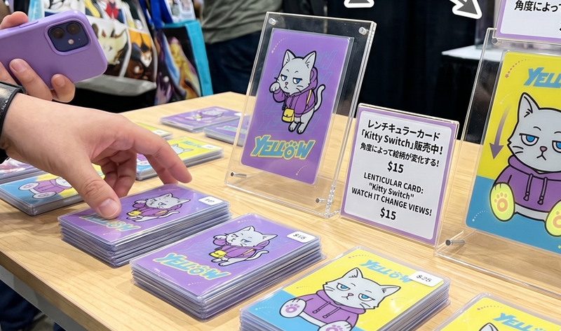 レンチキュラーカード製作過程