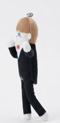 ワイヤー入り人型ぬいぐるみキーホルダー