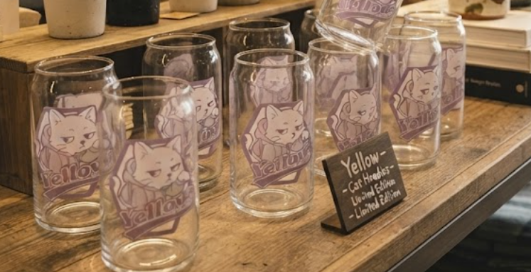 缶型グラス製作過程