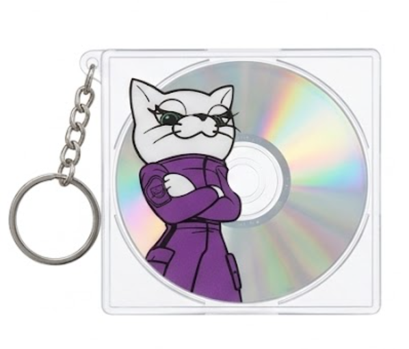 CDジャケット風キーホルダー