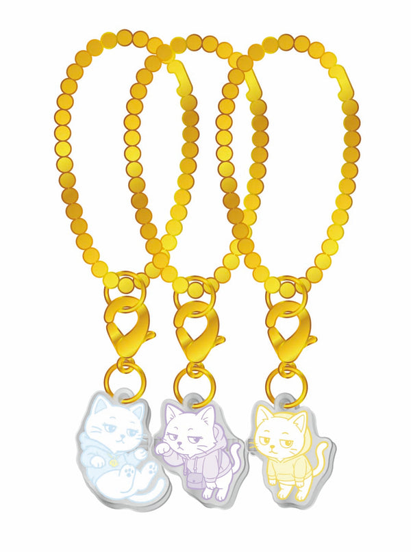 クリア三つ子アクリルキーホルダー