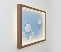 LED照明付きウォールアート