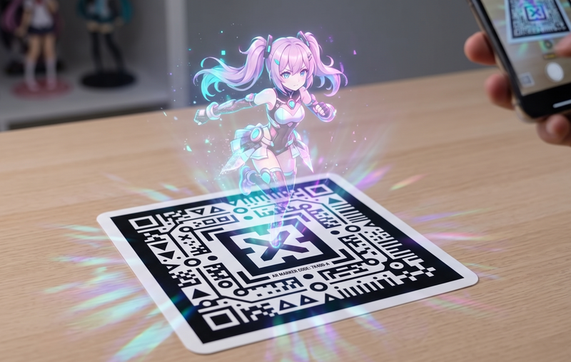 スマホで広がるAR体験シール