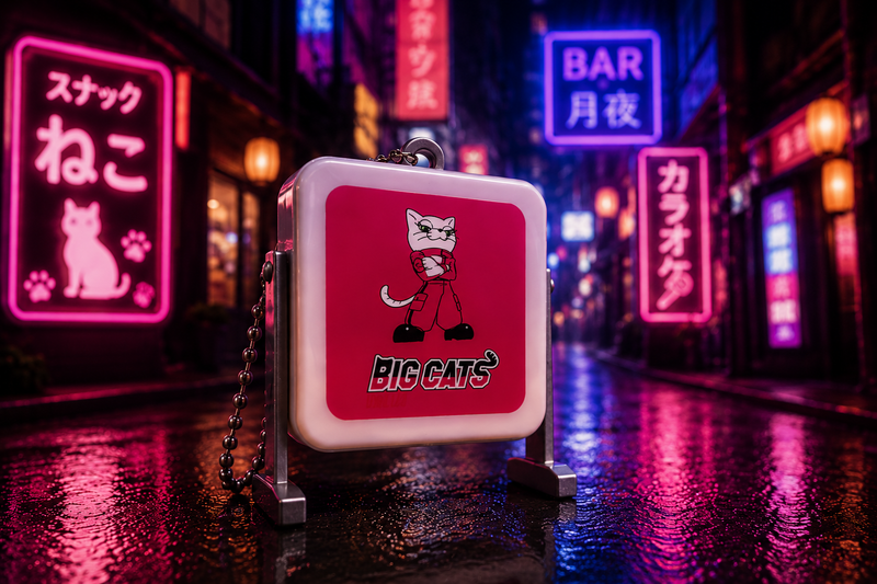 スナック看板風キーホルダー製作過程