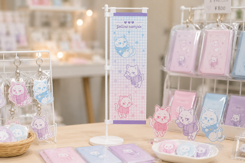 卓上のぼり製作過程