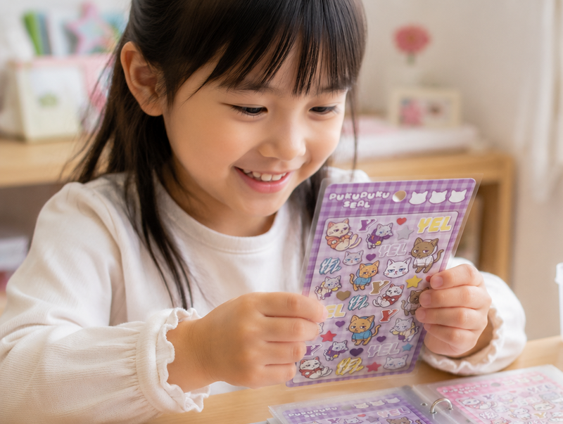 ぷっくりシール製作過程