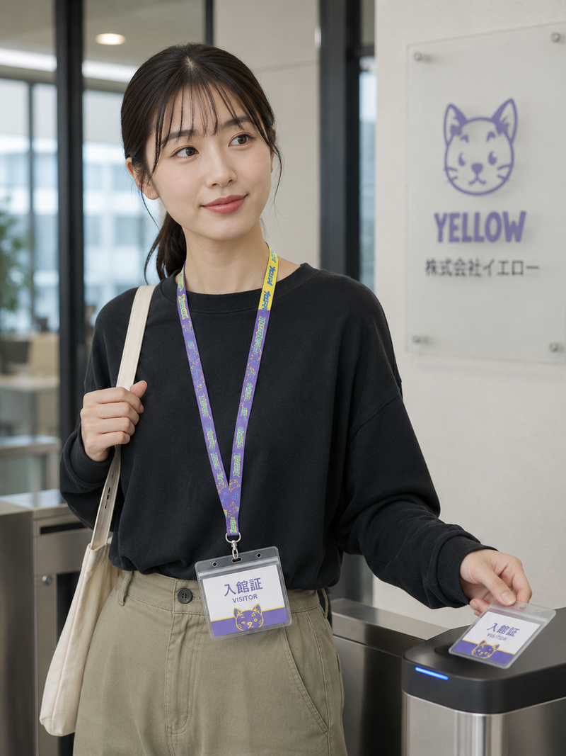 カード付きネックストラップ製作過程