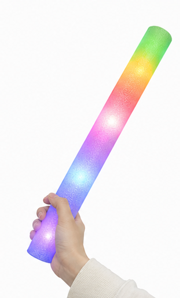 光るスポンジ棒