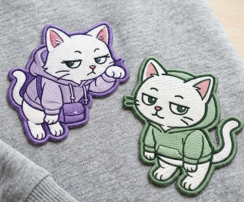 刺繍ステッカー製作過程