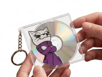 CDジャケット風キーホルダー