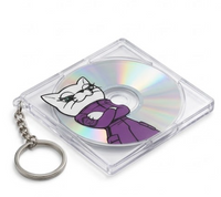 CDジャケット風キーホルダー
