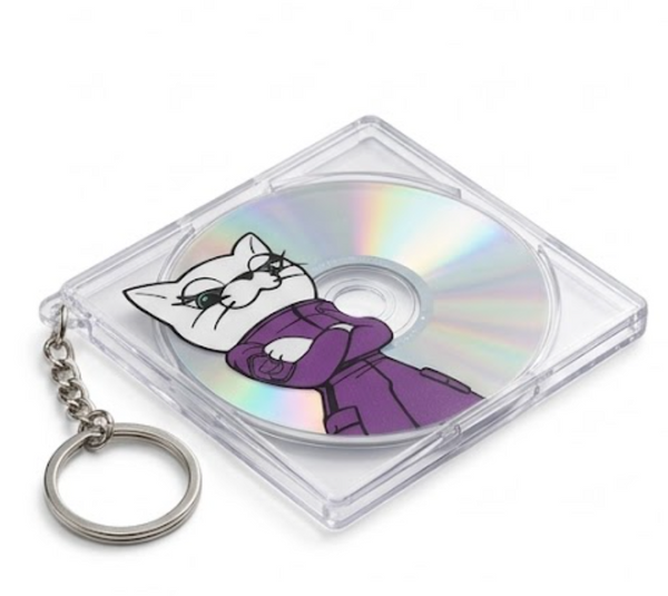 CDジャケット風キーホルダー