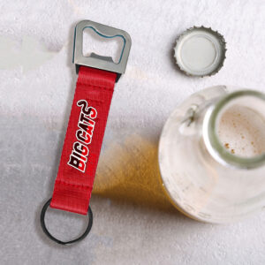 ボトルオープナー付きキーホルダー